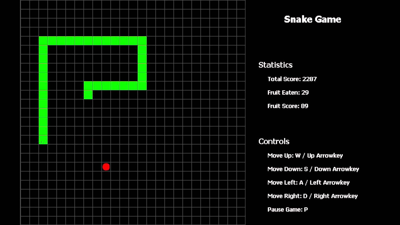 snake game in notepad